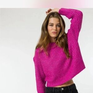 Women's Vibrant Pink Sweater